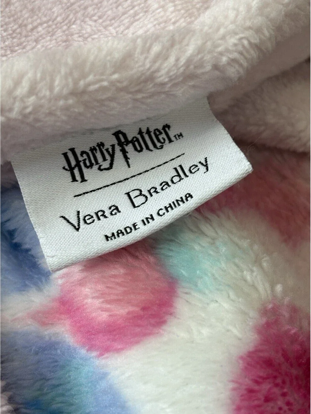 Vera Bradley Plush Throw Blanket Harry Potter Luna's Medallion 80 x 50 Pink